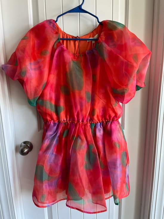 Chelsea & Violet Dresses & Skirts - Chelsea & Violet Coral, Pink & Green Watercolor Dress